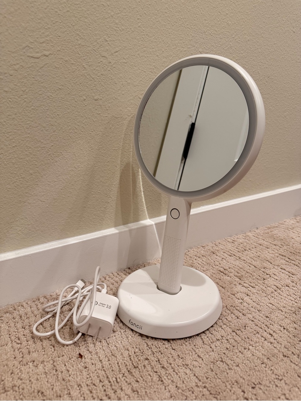 Fancii White LED Vanity Mirror with Adjustable Stand